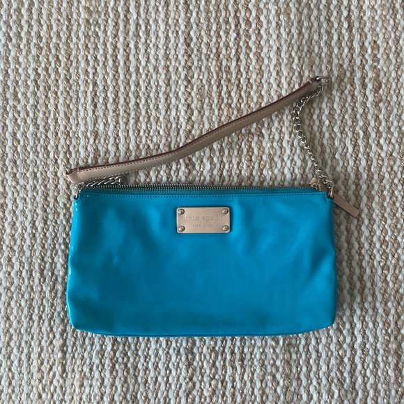 Kate Spade Blue Patent Leather Purse - Picture 1 of 1
